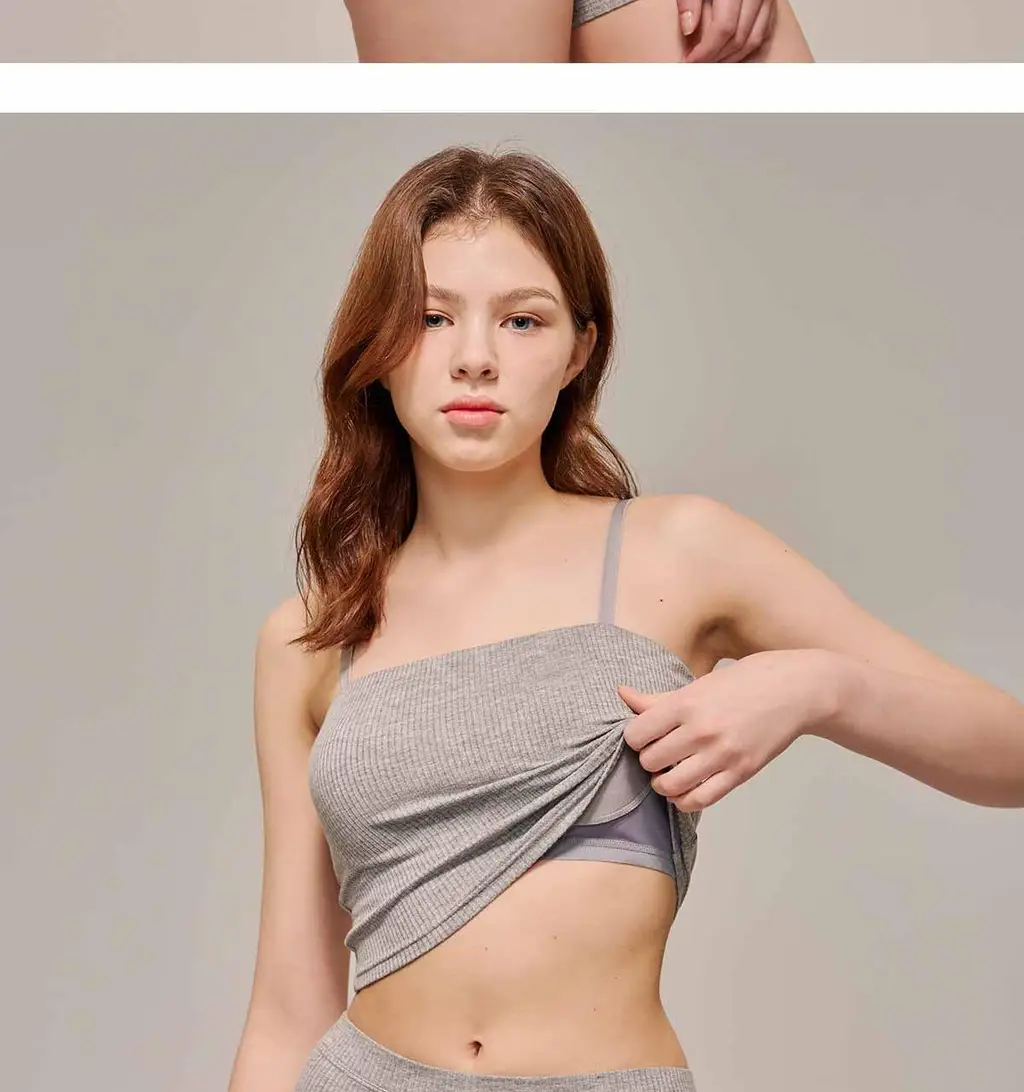 [브라해방/고정패드] 카파 데일리 찰랑 골지 브라탑 (4colors) 상세페이지 31